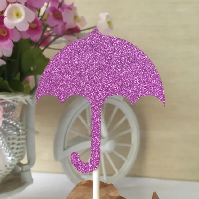 12pcs free shipping laser cut umbrella design 4 colors wedding