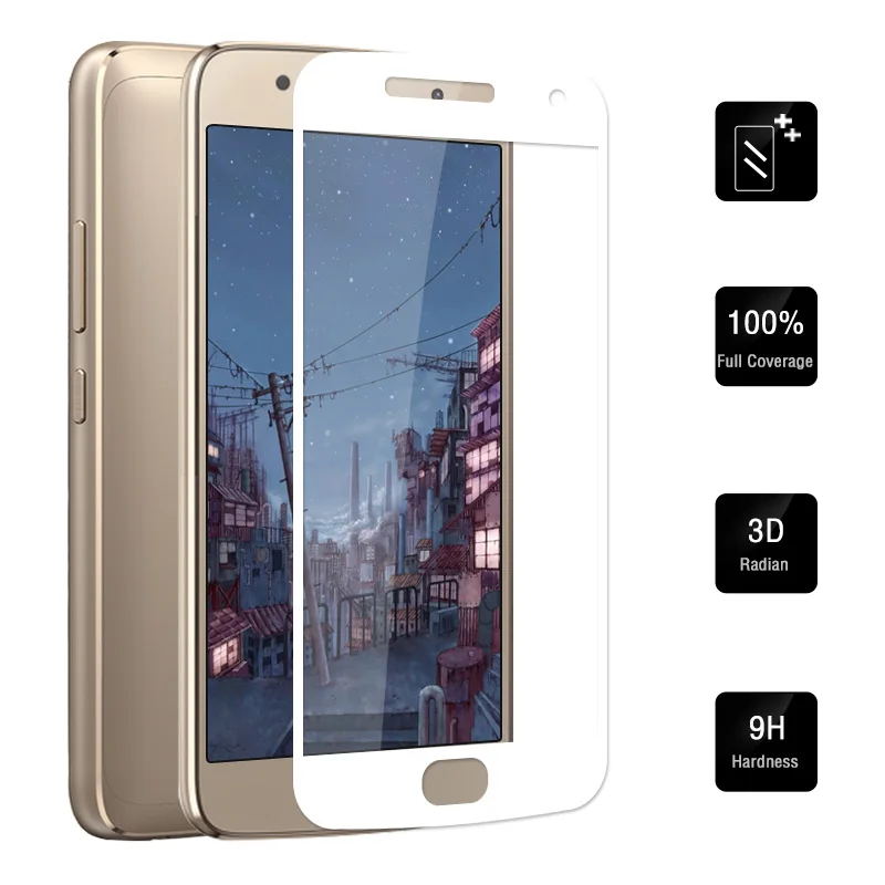 For Motorola Moto G5 Plus Tempered Glass 9H XT1684 XT1685 XT1687 Screen Protector Cover Protective Film Case | Мобильные телефоны и