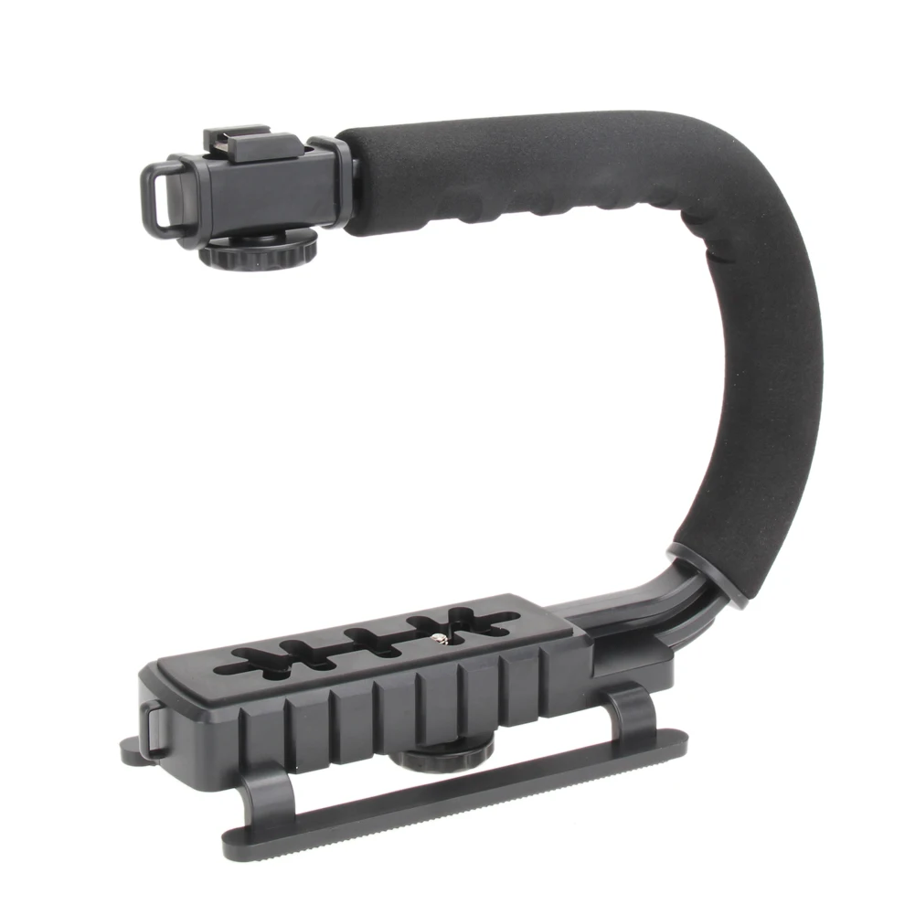 NI5L U/C Shaped Flash Bracket Holder Handle Handheld Action Stabilizer Grip for Camera Camcorder Video handle