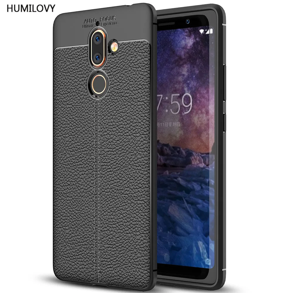 

Phone Case For Case Nokia 7 Plus Case 6.0" Luxury TPU Silicone Leather Cover For Nokia 7 Plus Cover For Nokia7 Plus Case Coque