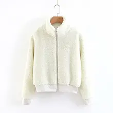 Горячая Европейская и американская мода XZ50-1786 белая овечья шерсть пальто