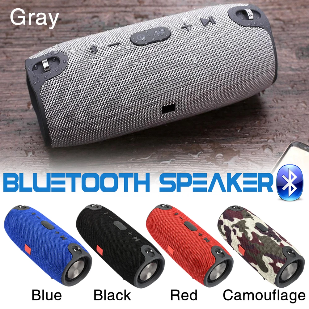 

Bluetooth Speaker Portable Spiker Boombox Wireless Loudspeaeker Subwoofer Waterproof Sound Box OutdoorSpeaker Mini Column Box