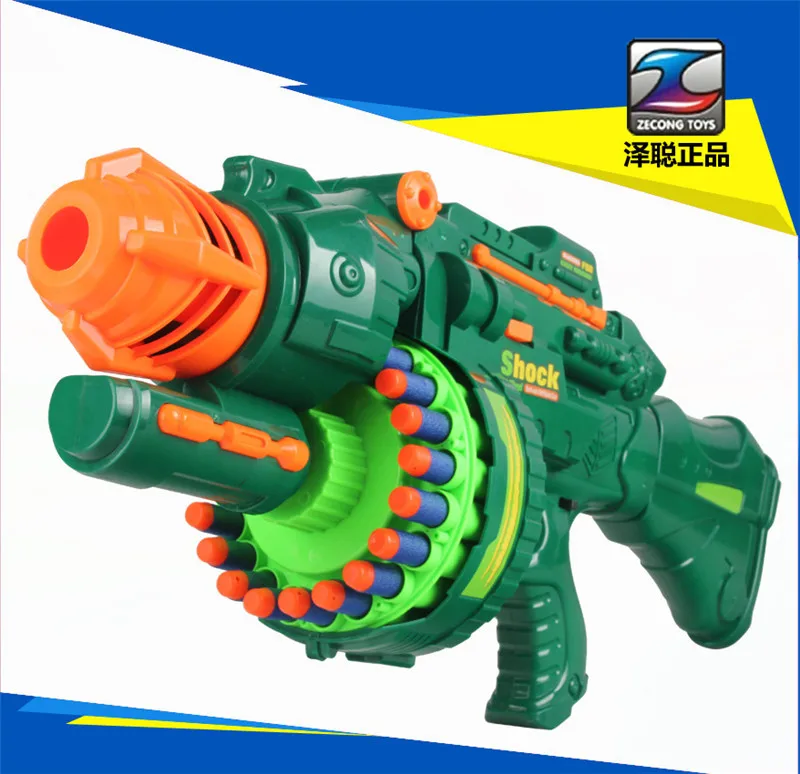 2016 Fun Nerf gun New Air Soft Gun Toy Paintball Pistol Soft Bullet Gun