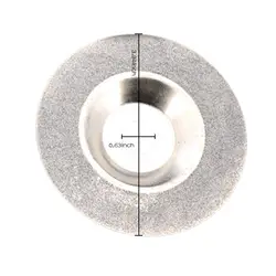Новый 100 мм 4 дюйма Алмазное покрытие шлифования полировки Измельчить дисковый пильный диск роторная установка серебро