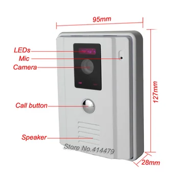 

700TVL Color Outdoor Camera Unit for Video door phone Bell intercom Kit