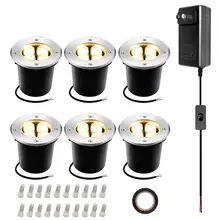 Светодиодная Ландшафтная лампа 4 W низкой Напряжение хорошо огни IP67 Водонепроницаемый открытый в первом высокий яркий пейзаж огни ST360