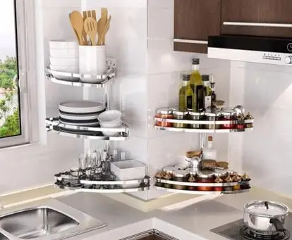 

High-end three-storey 304 stainless steel bowl rack Lek racks Kitchen plate racks to put the dishes out of the drain021