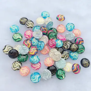 

400pcs Taiwan Acrylic force Crystal Round water ripples Rhinestones clothing applique Strass stick button -E83*5