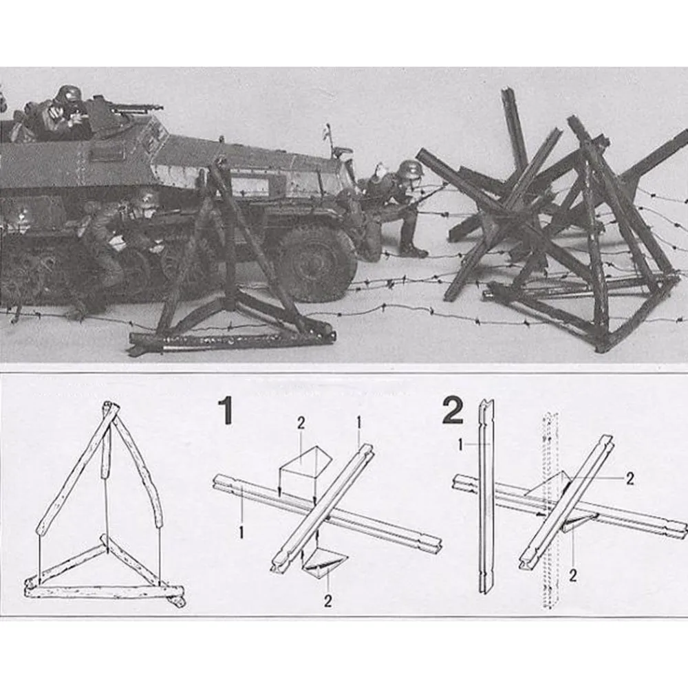 OHS Tamiya 35027 1/35 набор баррикад в сборе военные Миниатюрные модели строительные наборы