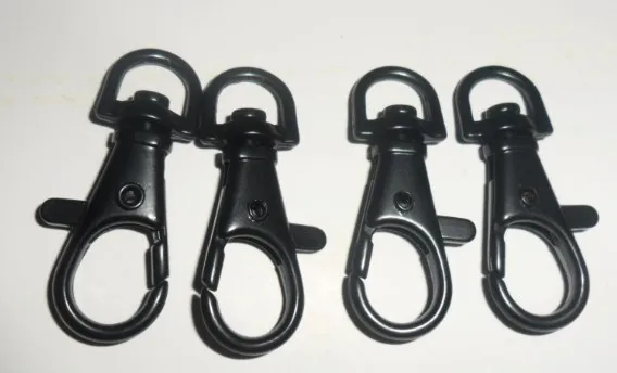 black snap hook key hook large swivel clips 1 5 39x18mm 144pcs