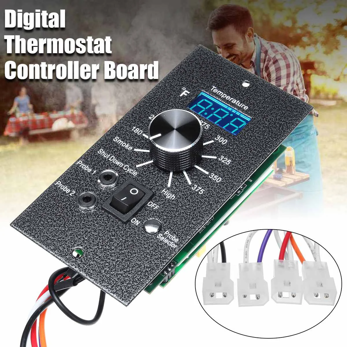 

Upgrade Replacement 120V Digital Temperature Controller Thermostat Board For For TRAEGER Pellet BBQ Grills Kitchen Cooking Meat