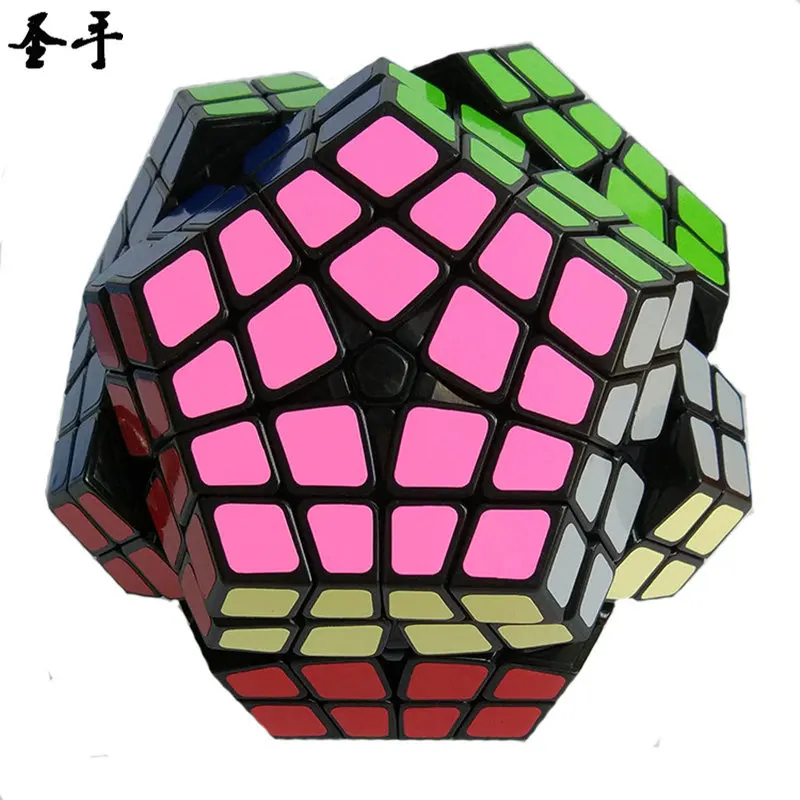 

Shengshou 4x4 Megaminx Master Kilominx Black Speed Cube Cubo Magic Educational Toy Drop Shipping