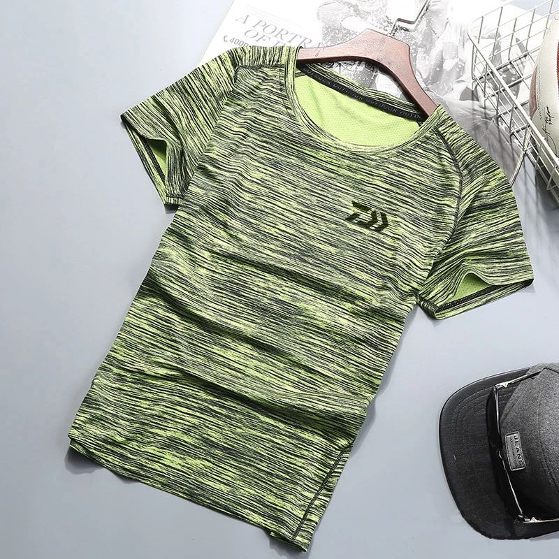 Футболка спортивная летняя уличная дышащая одежда для рыбалки быстросохнущая одежда с коротким рукавом камуфляжная футболка для рыбалки