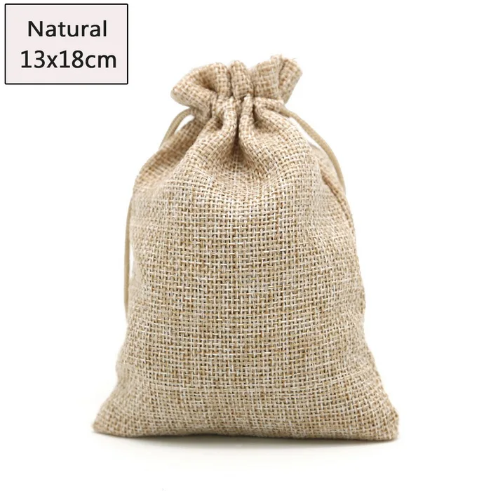 Details about   10X Colorful Burlap Jute Pouches Wedding Gift Drawstring Bags Jewelry Storag^RZ 