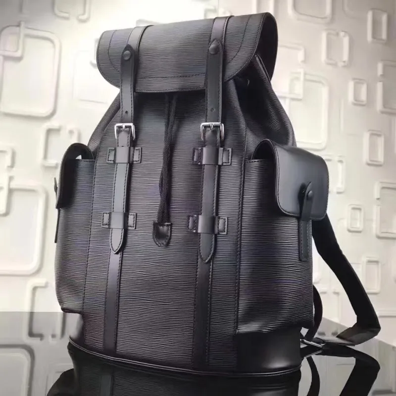 

New Men Women Backpack Genuine Leather Waterproof Men Women School Bag Cover Backpacks Luxury Letter Shoulder Bags High Quality
