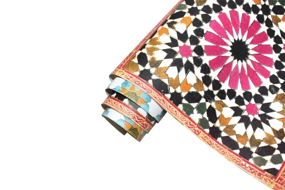 HaokHome винтажная мозаичная плитка настенная бумага многоцветный виниловый кирпичный контактная бумага текстурированная гостиная спальня