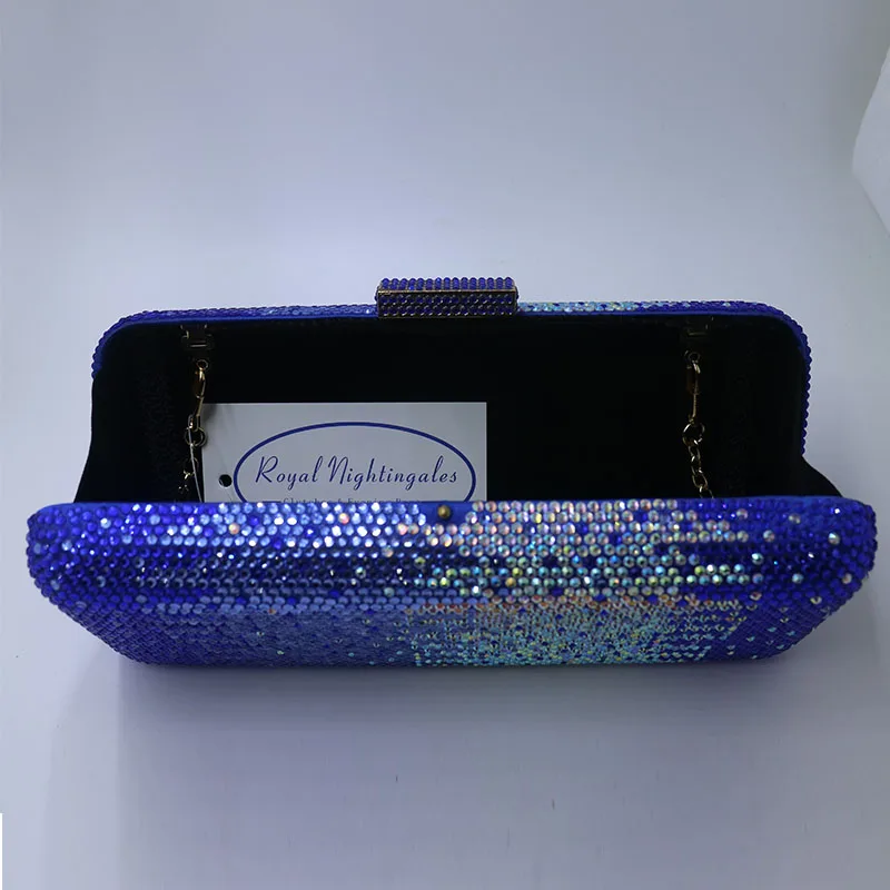 Жесткий чехол в виде королевских Соловьев с кристаллами вечерние клатчи и вечерние сумки королевский синий фиолетовый