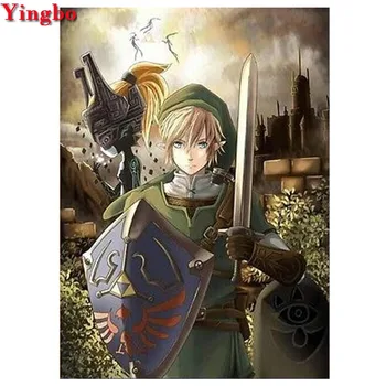 

5d Diy Diamond Painting Legend of Zelda Diamond Embroidery full square mosaic picture diamond round,Cross Stitch,almaznaya