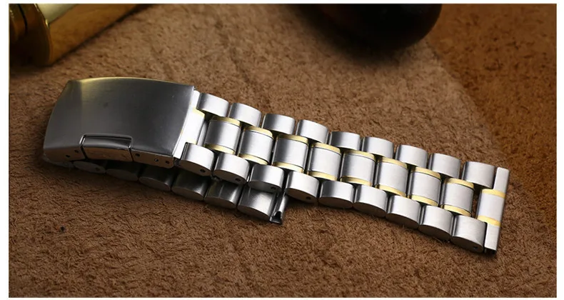 Universal Stainless Steel Waterproof Watch Strap Bracelet with Tool