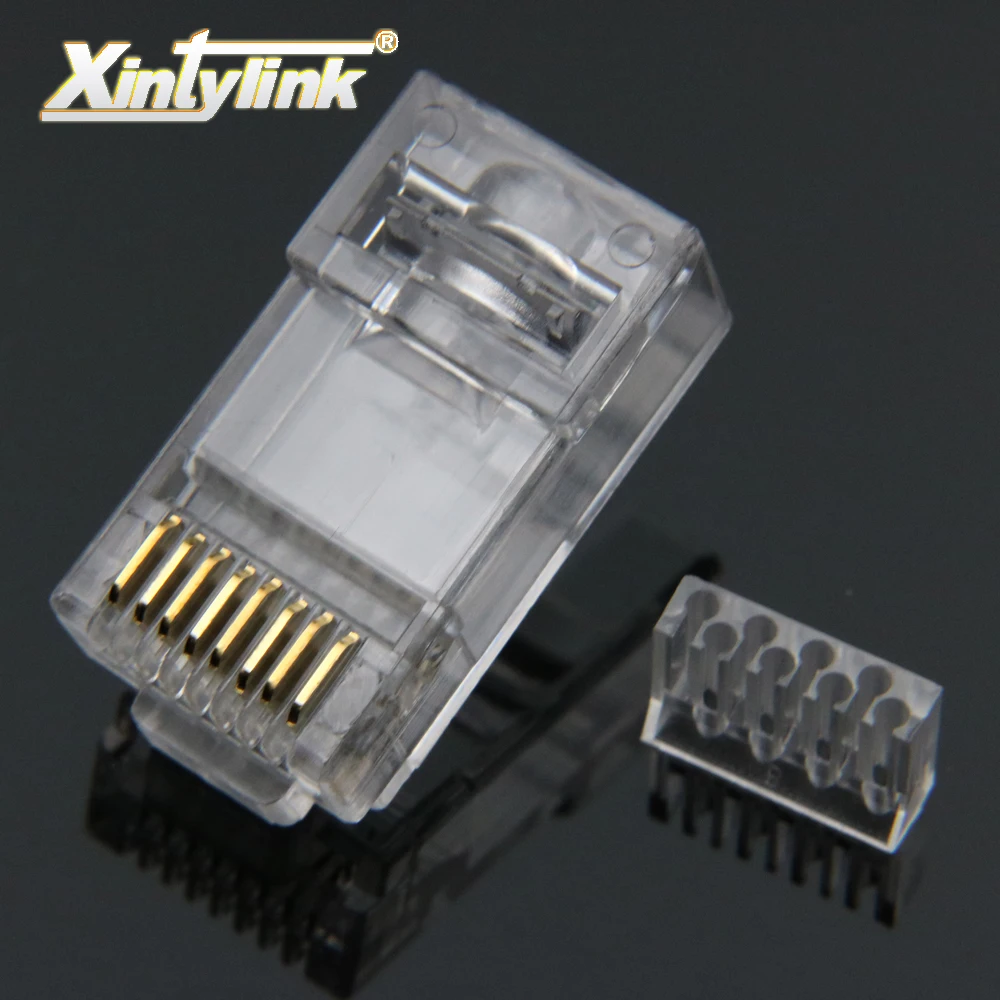 Xintylink ethernet Кабельный соединитель rj45 разъем cat6 lan сетевой conector rj 45 8p8c модульный cat 6