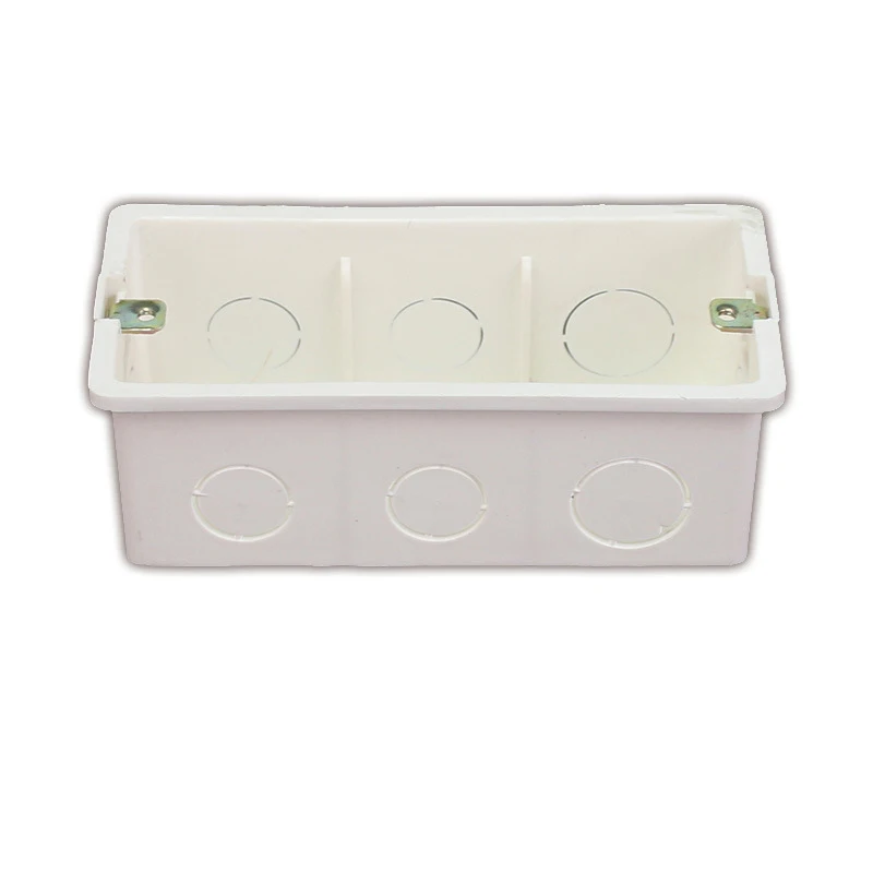 

4pcs PVC Junction Dark Box Household PVC Power Switch Bottom Box Engineering Cable Bottom Box