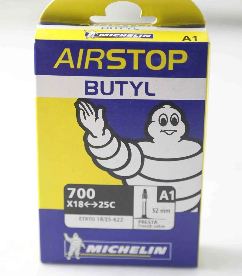 

Michelin 700X18/23 Airstop A1 Butyl Road Bike Innertube 40mm Presta Valve-New