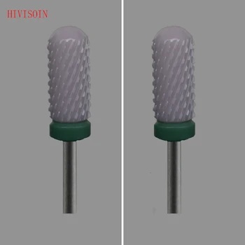 

2 Pcs/Lot Pink Ceramic Nail Drill Bit - Small Smooth Top Bit - C (2025.060)