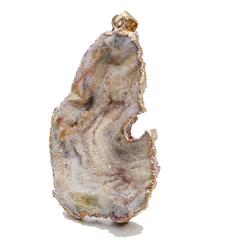 Природный Оникс подвески-Амулеты красочные изысканный нерегулярный натуральный камень Кварцевый Кристалл DIY ожерелья для мужчин и женщин