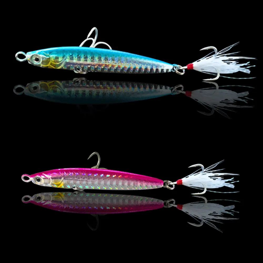 釣りルアーリード魚ジギングスプーンサバダブル餌ルアー鋳造金属3x回強度3爪フックペスカ低音餌 Fishing Lures Aliexpress