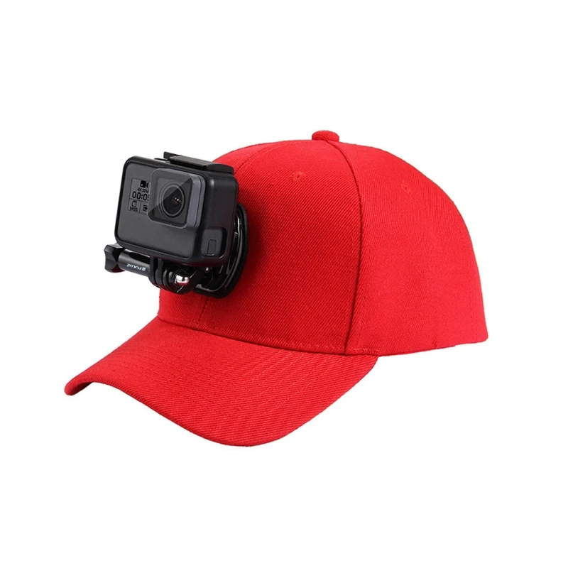 

Baseball Sun Cap Hat With Camera Buckle Mount For GoPro Action Camera Adjustable-Y1QA