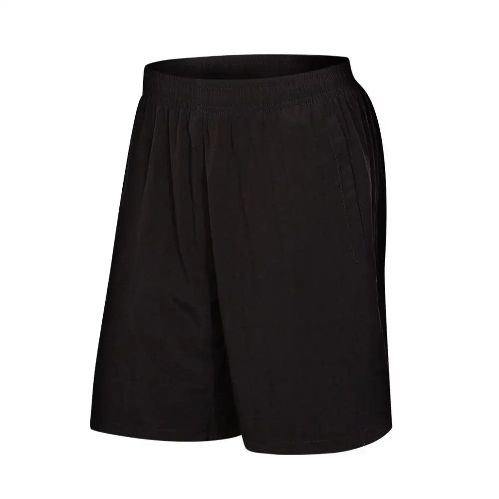 Летние мужские шорты для бега, черные быстросохнущие тканевые шорты для тренировок и упражнений, мужские спортивные шорты для фитнеса, тренажерного зала размера плюс - Цвет: Black