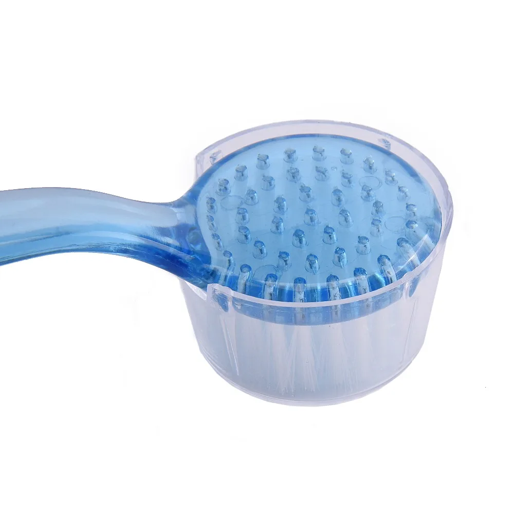 

ROSALIND 1PCS Nail Art Clean Brush with Cap Round Head Plastic Professional Washing Brushes Manicure Nail Tool