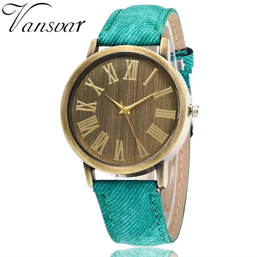 

Drop Shipping New Women Wristwatch Simple Roman Numerals Ladies Fashion Fabric Band Leather Quartz Watch Female Relogio Feminino