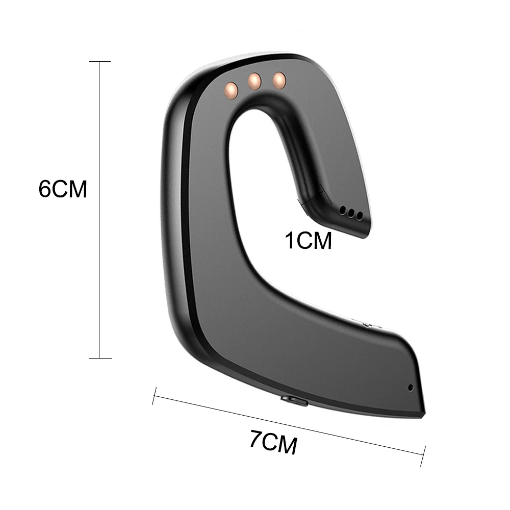 New Ear Hook Wireless Bluetooth Headset Negative Ion Sport Gym Business Wireless Bluetooth Headset with Mic