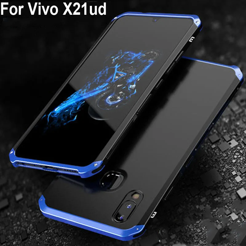 Cases For Vivo X21ud Case Capa Hard Back PC Metal Bumper Business cover Phone Case For Vivo X21 ud X 21ud VivoX21ud Metal shell