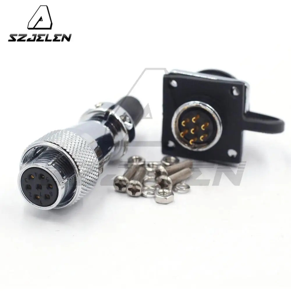 

WS16 Series, 7-pin waterproof connector male female , Industrial Connectors plug socket,dustproof connector 7pin ,IP67