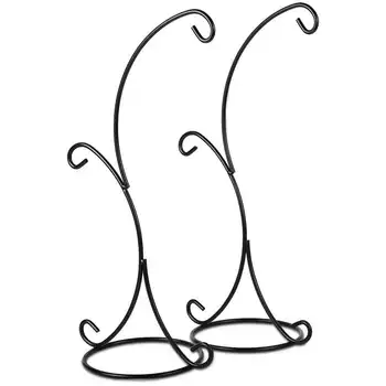 

Ornament Display Stand Air Plant Stand Holder For Hanging Glass Terrarium Globe Ball, Witch Ball, Lantern (Black)