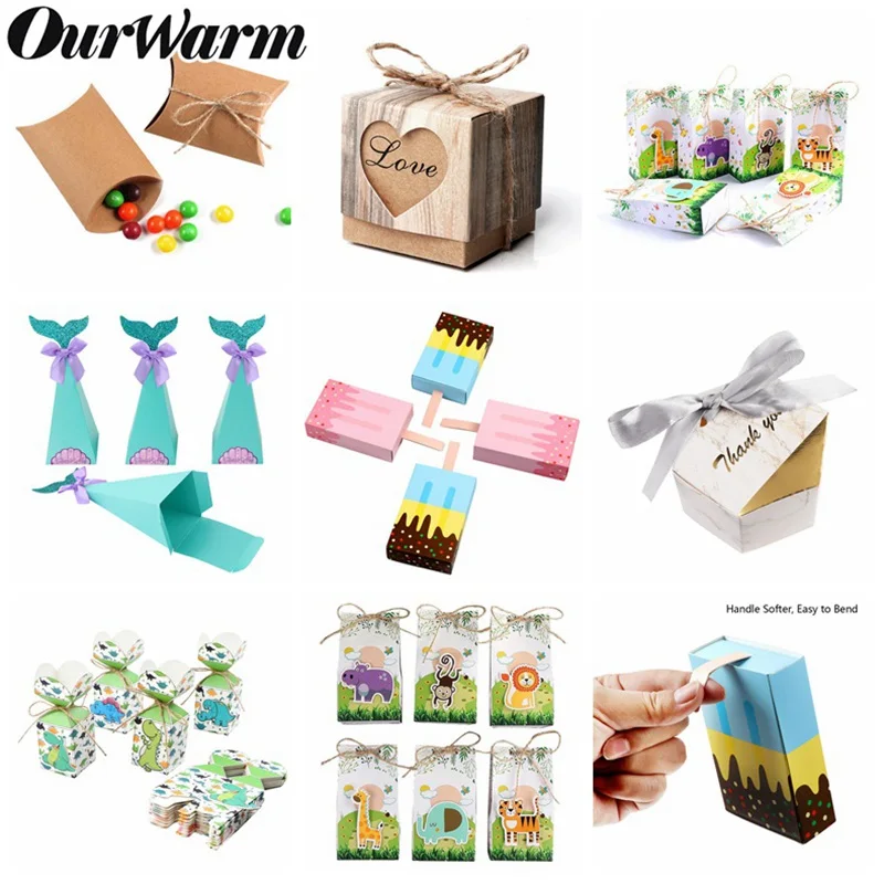 Подарочная коробка для конфет OurWarm классические бумажные пакеты подарков