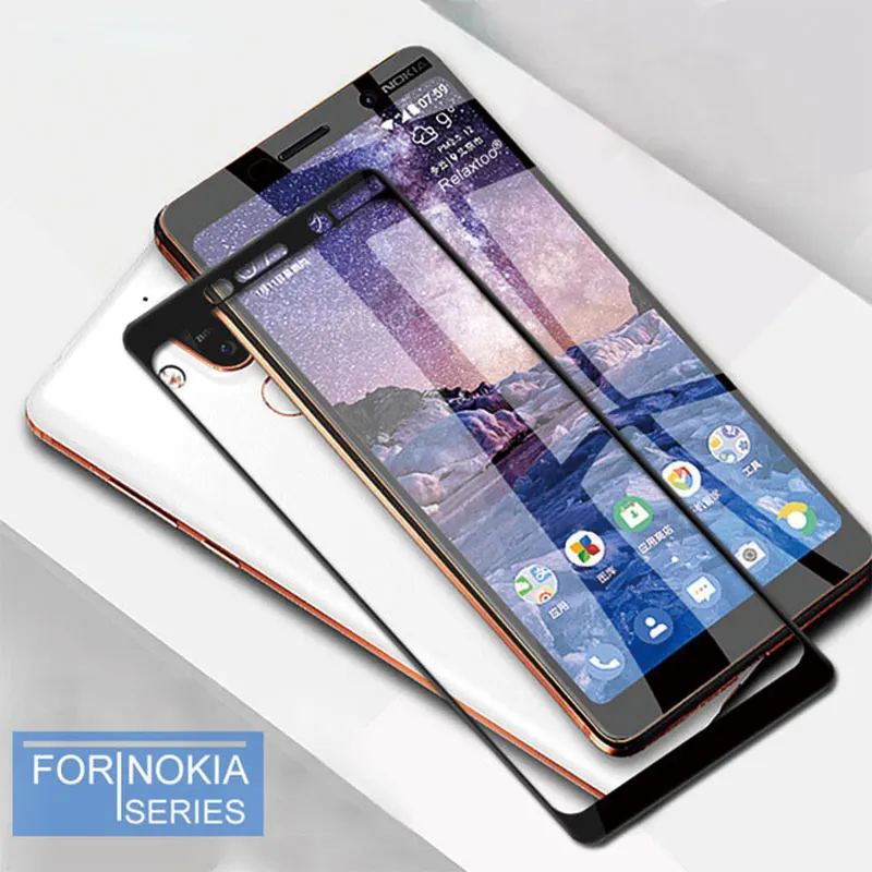 9D Защитное стекло для Nokia 4,2 3,2 3, 6, 7, 8, 3,1 5,1 6,1 7,1 8,1 Plus протектор экрана из закаленного стекла для Nokia 8,1 7 Plus 5,1 6,1 с пленочным покрытием
