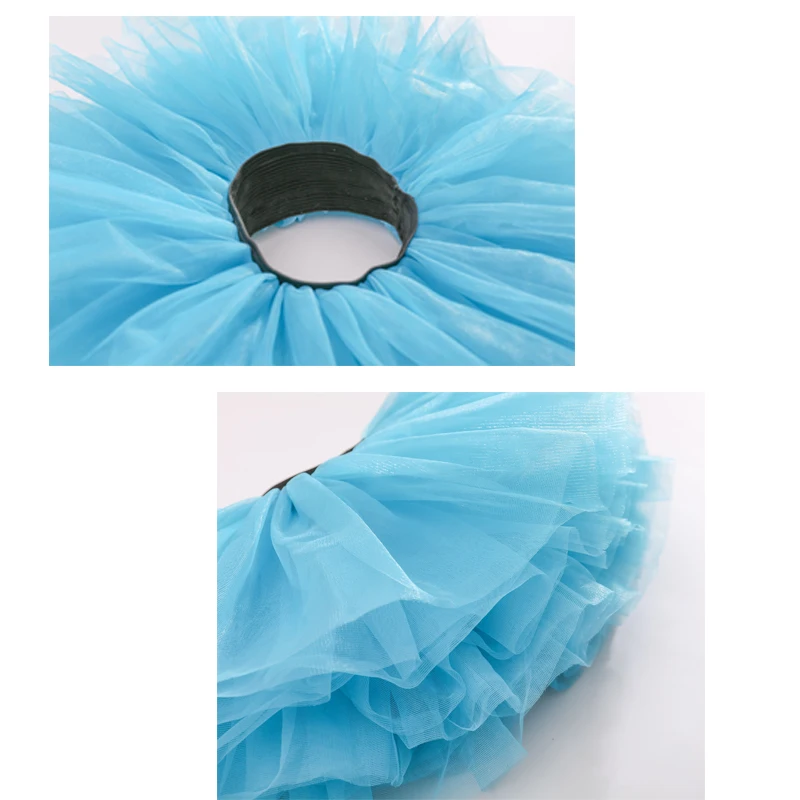 Buenos Ninos Little Girl's Tutu Skirts Princess Party Ballet Dance Skirt With Pom Pom Puff Balls 8-Layers For 1-6T Kids77