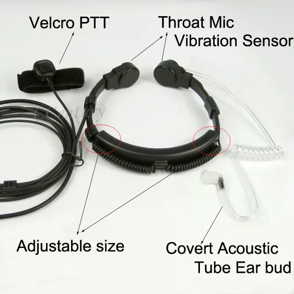 XQF 2-контактный ларингофон гарнитура, функция PTT для Motorola радио иди и болтай Walkie Talkie “иди и CP040 CP140 CP180 CP185 CP200 EP450 GP300