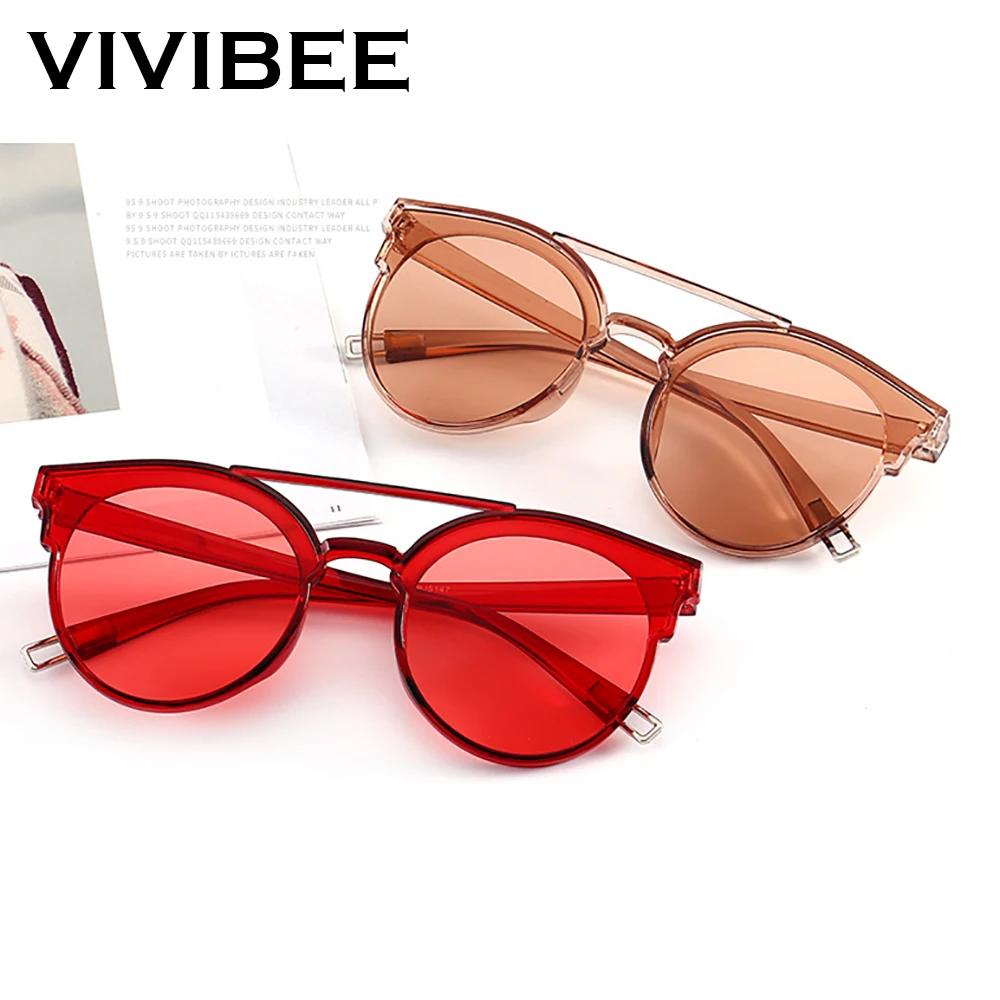 VIVIBEE выбор винтажные овальные очки модный стиль UV400 защита Oculos de sol masculino для женщин