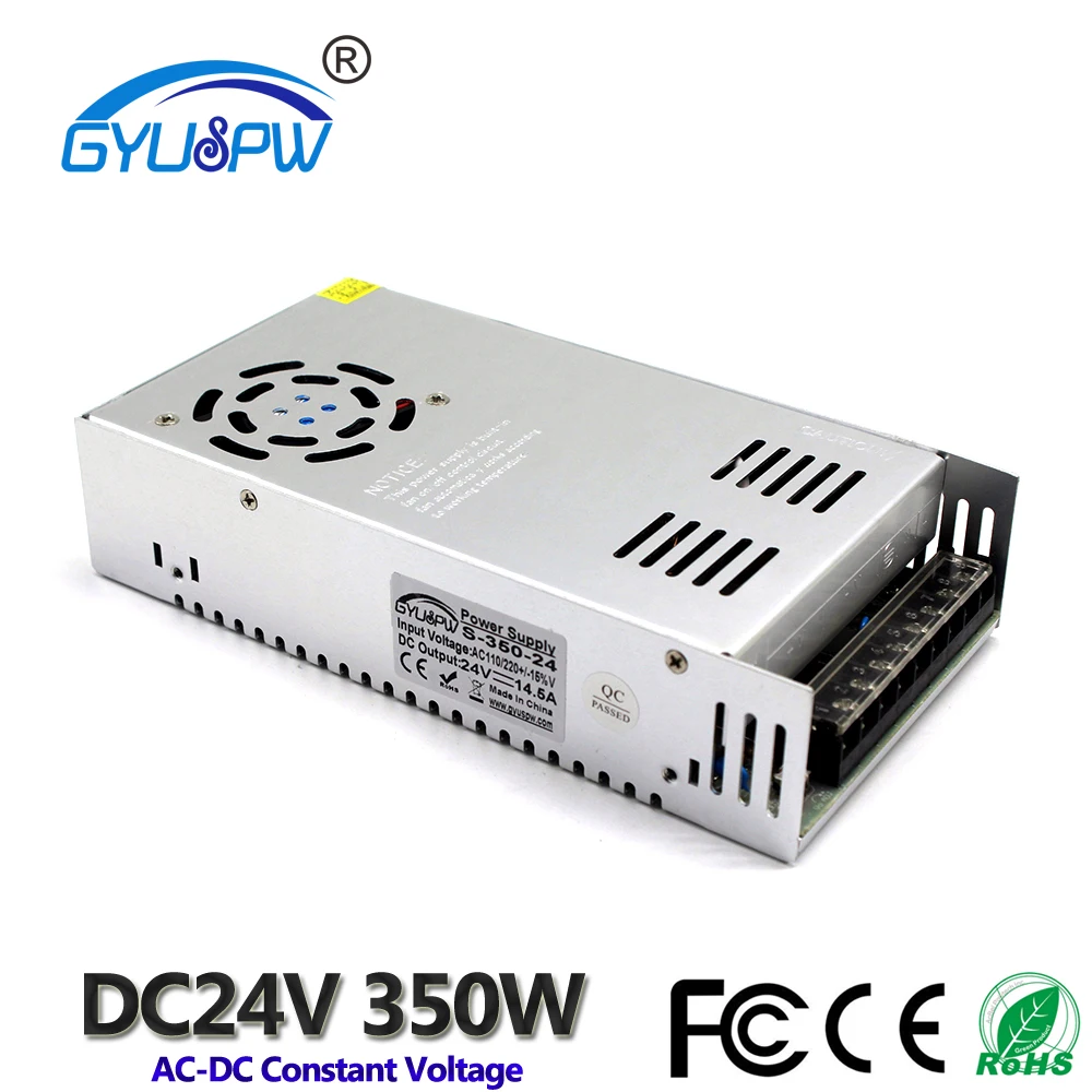 

Lighting Transformers AC110V 220V to DC12V DC15V DC18V DC24V DC32V DC36V DC48V DC60V 350W Driver Power Supply For Led Light CCTV