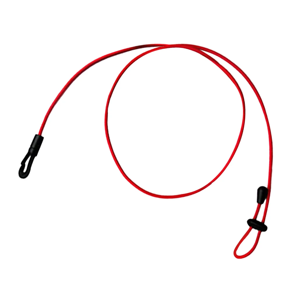 Set of 5 Pieces 47' Elastic Kayak Canoe Fishing Rod Paddle Leash Shock Cord Surfboard Surfing Leash Rope Kayak Accessories