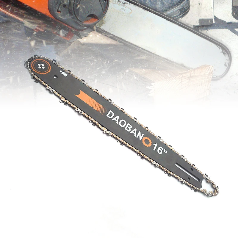 

1pc 16" Chainsaw Guide Bar Replacement Household Chain Saw Guide Plate File For Garden Power Tool Parts Chainsaw Guide Bar
