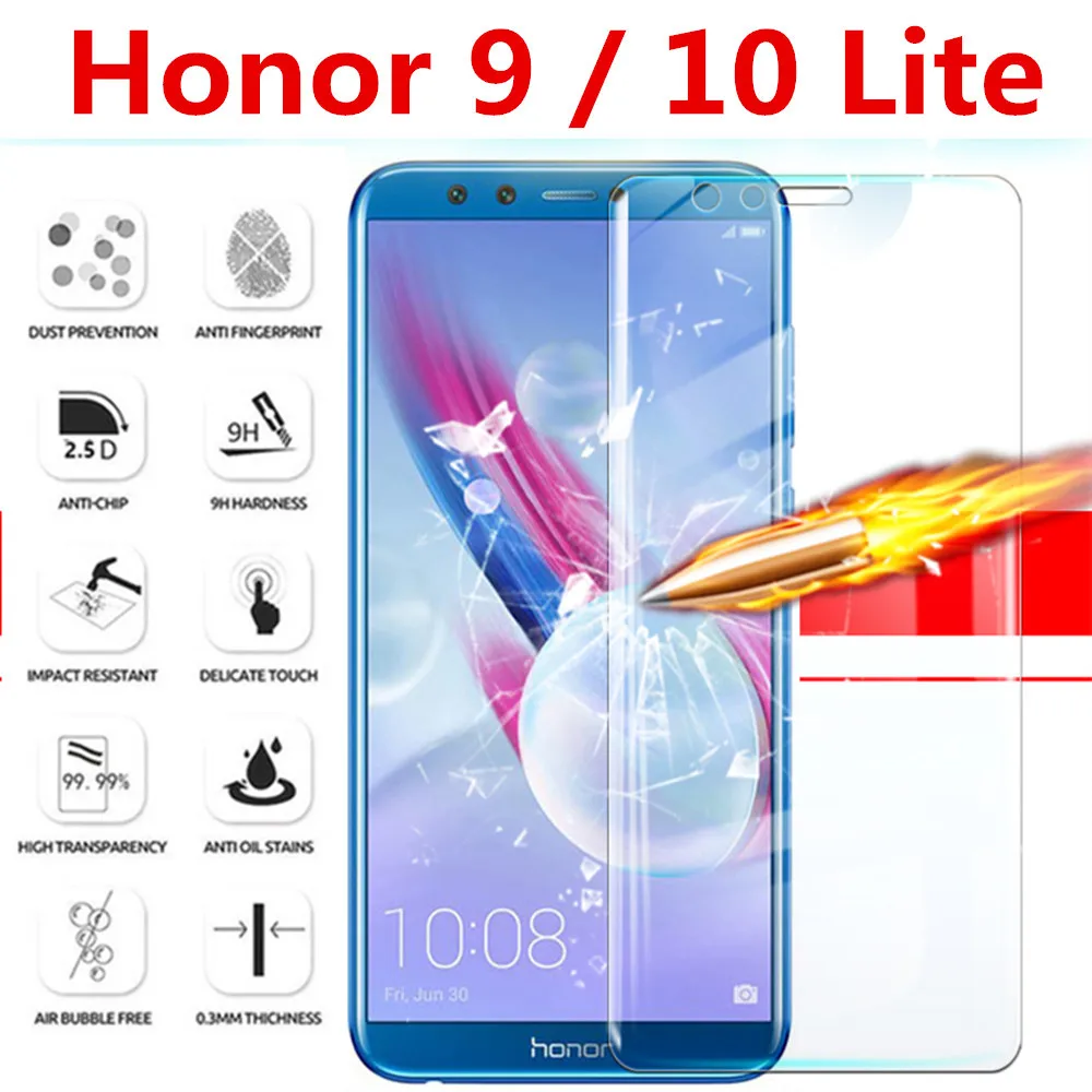 Защитное стекло для экрана honor 9 закаленное huawei 10 lite|Защитные стёкла и плёнки| |