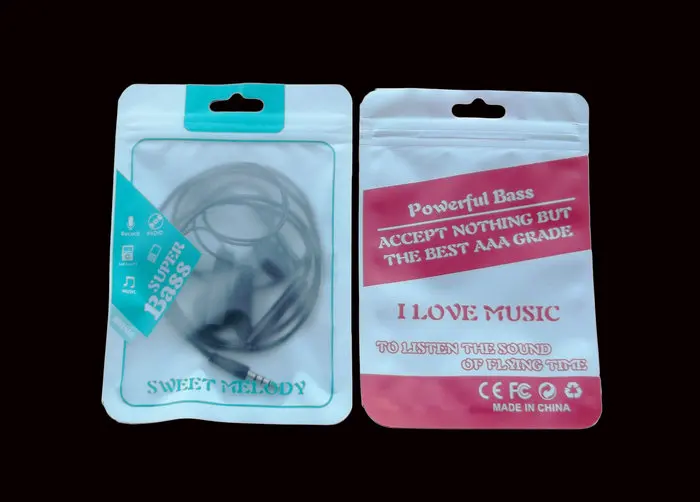 

100pcs 10.5*15cm Grind arenaceou Plastic zipper Retail Packaging bag,poly opp bag for cell phone USB cable hang hole package bag