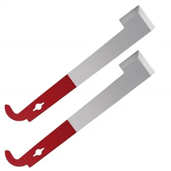 

Flat mouth J Shape Curved Tail Bee Hive Hook Red Stainless Steel Scraper Tool Multifunctional Honey Knife for Beekeeping tool
