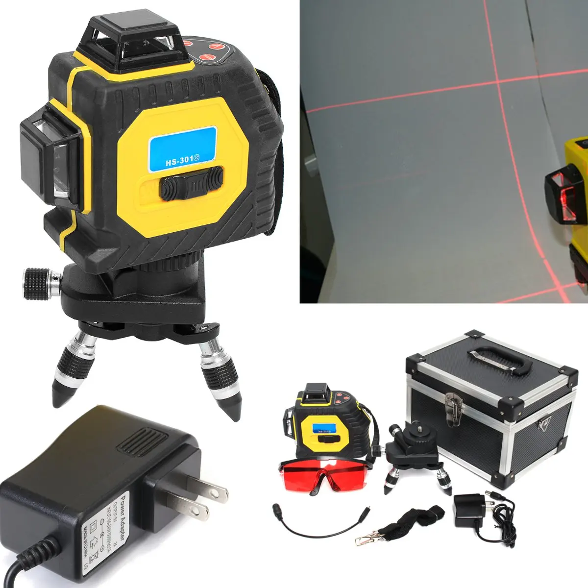 

12Lines 3D Laser Level Self-Leveling 360 Horizontal And Vertical Cross Super Powerful Red Laser Beam Line