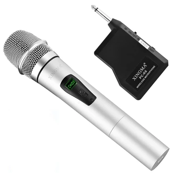 

XINGMA PC-K6 Condenser Microphone Wireless Handheld With Receiver System Metal LCD Microphone Mic For Karaoke KTV Free Shipping
